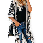 Bali Beach Resort Cardigan Printing Pompoms Kimono Blouses - Nation of Trends