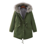 Winter Clothing Fleece-lined Thickened European Size Cotton-padded Coat - Nation of Trends