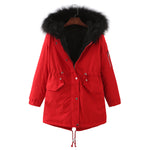 Winter Clothing Fleece-lined Thickened European Size Cotton-padded Coat - Nation of Trends