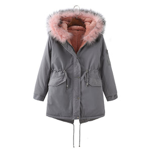 Winter Clothing Fleece-lined Thickened European Size Cotton-padded Coat - Nation of Trends