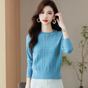 Early Spring Retro Hollow-out Bottoming Shirt Sweater - Nation of Trends