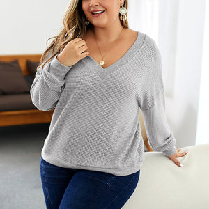 fat lady Autumn Blouses Women knitted shirts - Nation of Trends