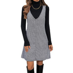 Fashion Houndstooth Dress Women's Sleeveless - Nation of Trends