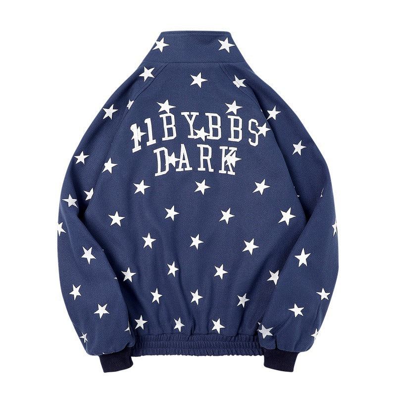 Autumn New Cardigans Star Hoodie Men Loose - Nation of Trends