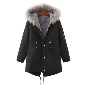 Winter Clothing Fleece-lined Thickened European Size Cotton-padded Coat - Nation of Trends