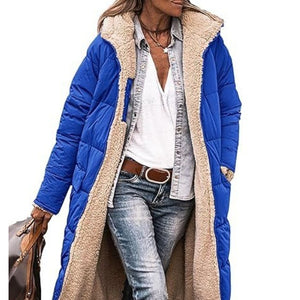 Winter Women's Clothing Coat Fleece-lined Lengthened Thermal Cotton-padded Clothes - Nation of Trends